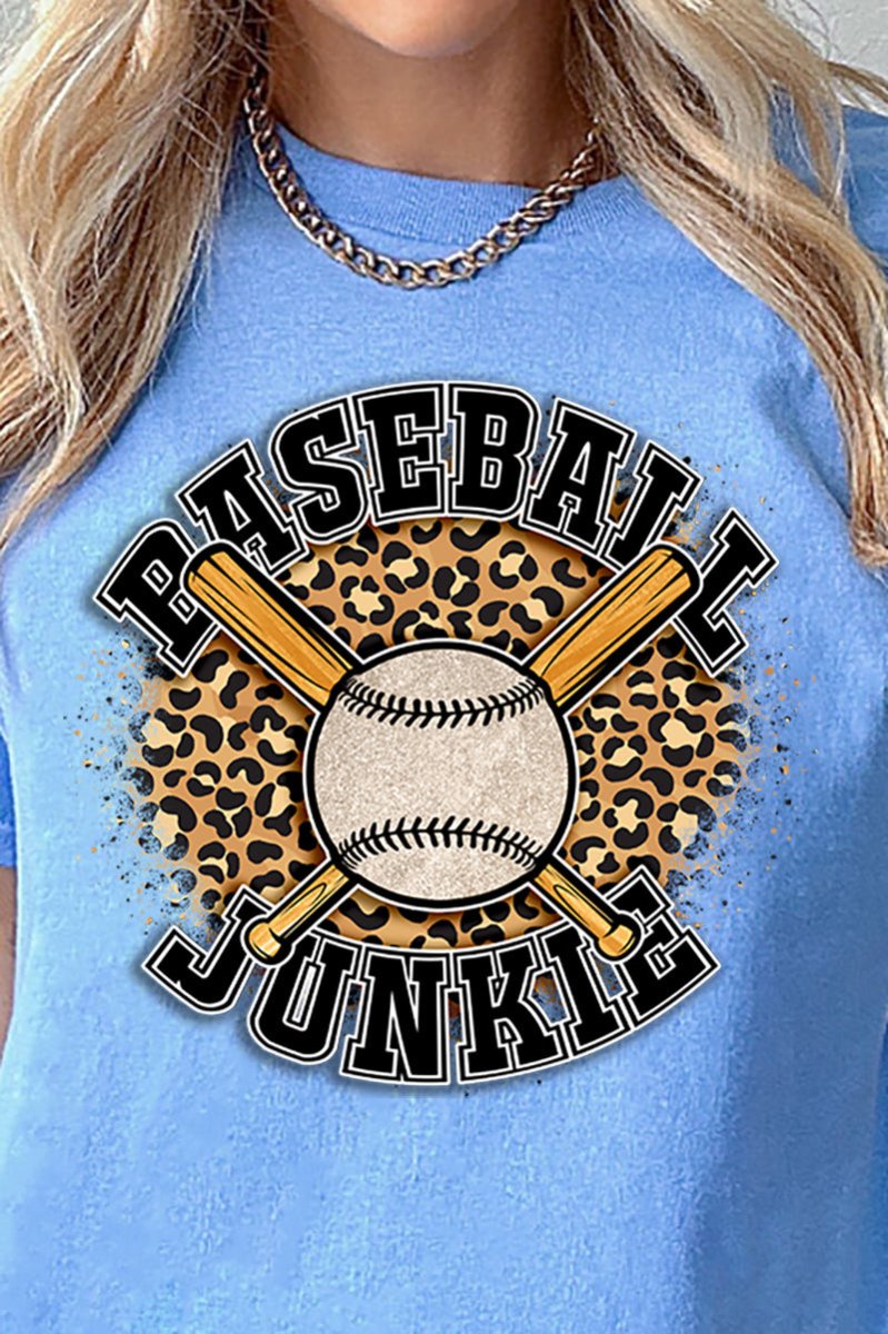 Splatter Baseball Junkie Short Sleeve Relaxed Fit T-Shirt - Wholesale Accessory Market