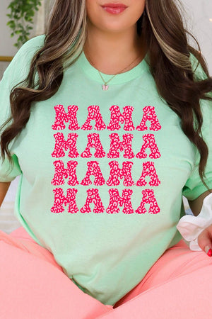 Stacked Cheetah Mama Short Sleeve Relaxed Fit T-Shirt - Wholesale Accessory Market