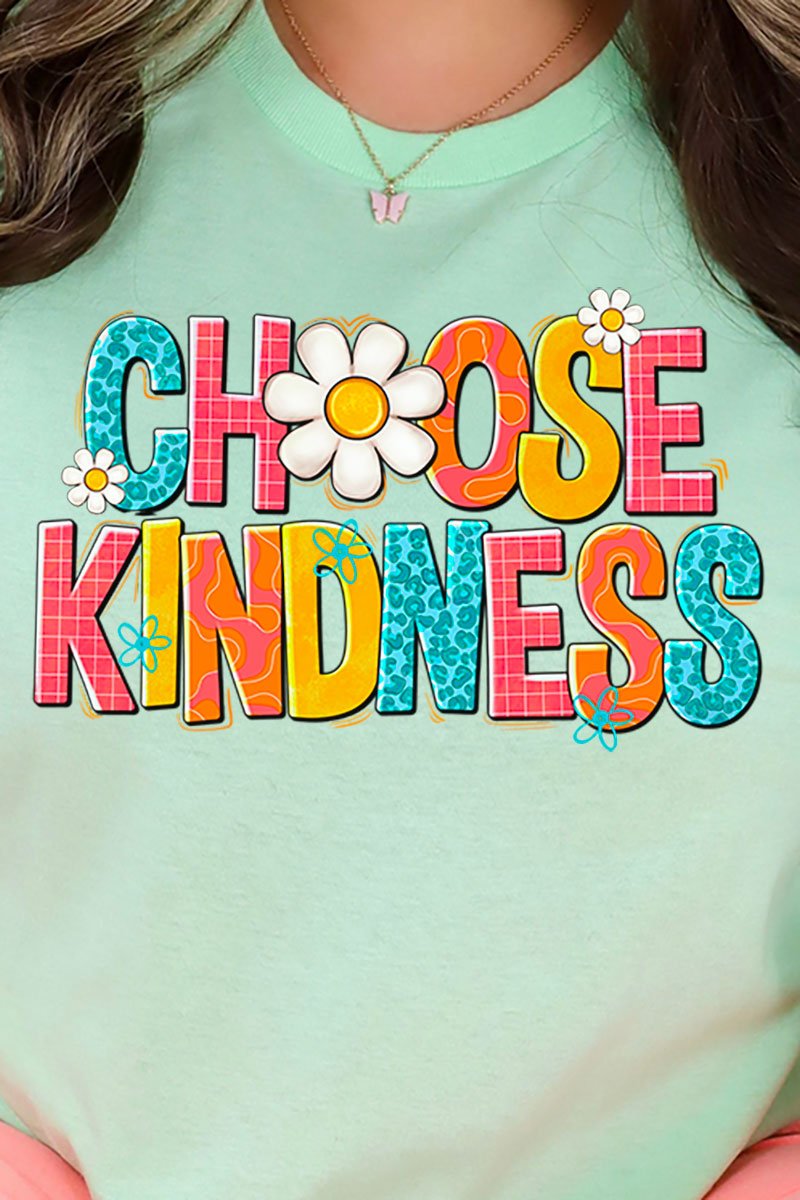 Doodle Choose Kindness Short Sleeve Relaxed Fit T-Shirt - Wholesale Accessory Market