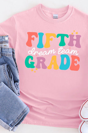 Dream Team Fifth Grade Short Sleeve Relaxed Fit T-Shirt - Wholesale Accessory Market