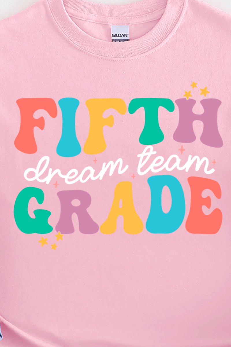 Dream Team Fifth Grade Short Sleeve Relaxed Fit T-Shirt - Wholesale Accessory Market