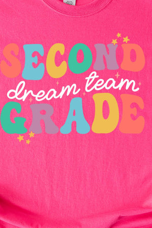 Dream Team Second Grade Short Sleeve Relaxed Fit T-Shirt - Wholesale Accessory Market