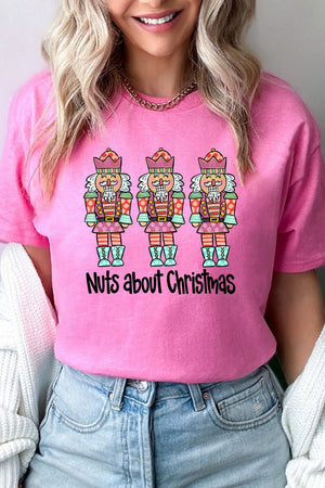 Nuts About Christmas Short Sleeve Relaxed Fit T-Shirt - Wholesale Accessory Market