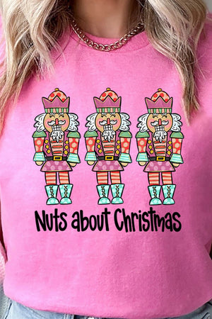 Nuts About Christmas Short Sleeve Relaxed Fit T-Shirt - Wholesale Accessory Market