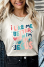 Better With Jesus Short Sleeve Relaxed Fit T-Shirt - Wholesale Accessory Market