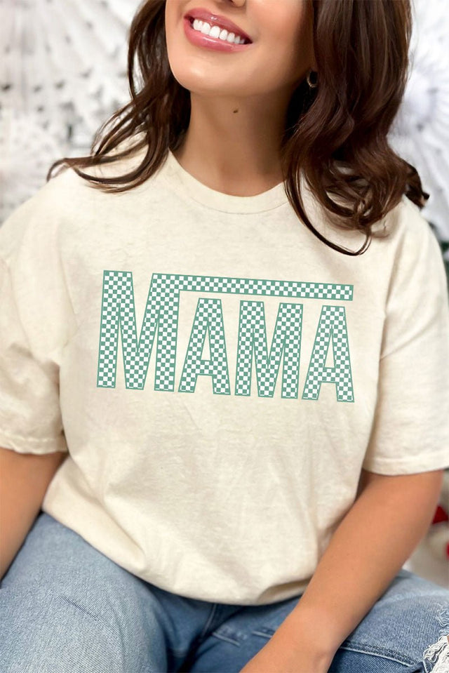 Check It Out Mama Green Short Sleeve Relaxed Fit T-Shirt - Wholesale Accessory Market