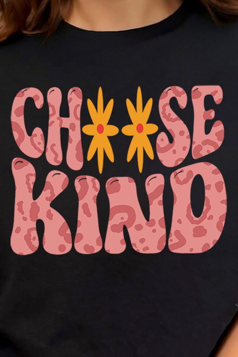 Choose Kind Short Sleeve Relaxed Fit T-Shirt - Wholesale Accessory Market