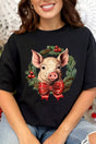 Little Piggy Christmas On The Farm Short Sleeve Relaxed Fit T-Shirt - Wholesale Accessory Market