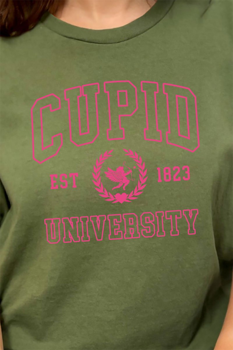 Cupid University Short Sleeve Relaxed Fit T-Shirt - Wholesale Accessory Market