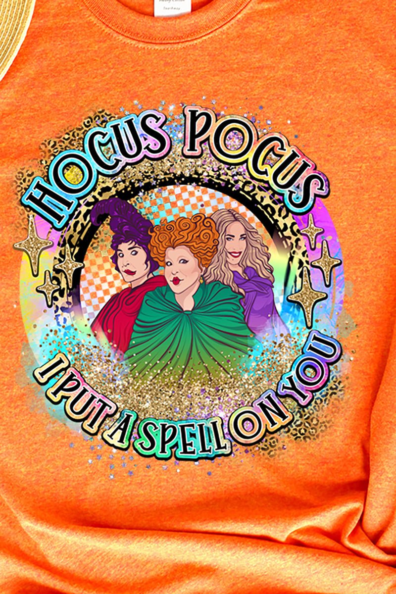 I Put A Spell On You Hocus Pocus Short Sleeve Relaxed Fit T-Shirt - Wholesale Accessory Market