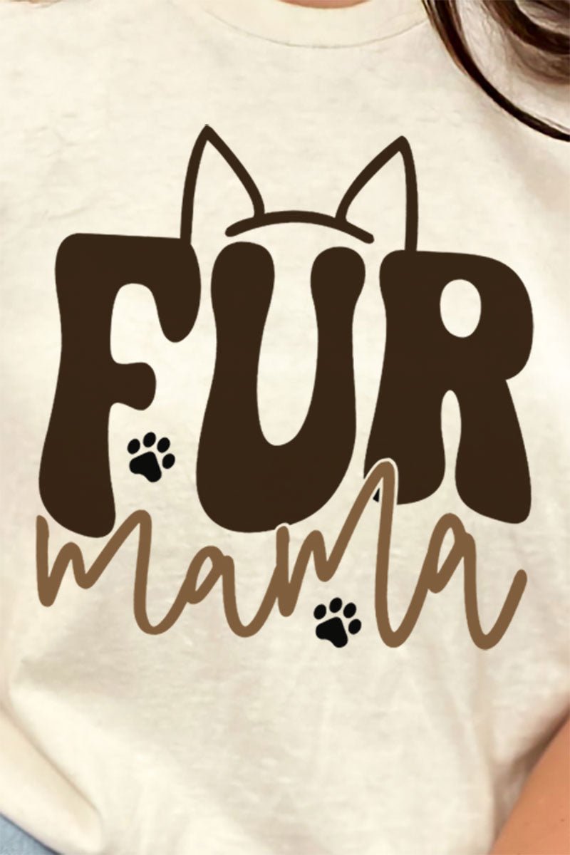 Fur Mama Short Sleeve Relaxed Fit T-Shirt - Wholesale Accessory Market