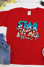 Youth Star Spangled and Sassy Short Sleeve Relaxed Fit T-Shirt - Wholesale Accessory Market