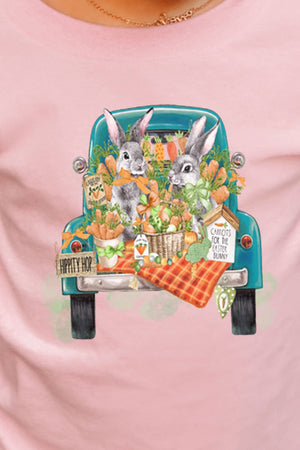 Youth Hippity Hop Bunny Truck Short Sleeve Relaxed Fit T-Shirt - Wholesale Accessory Market