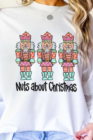 Nuts About Christmas Heavy Cotton Long Sleeve Adult T-Shirt - Wholesale Accessory Market