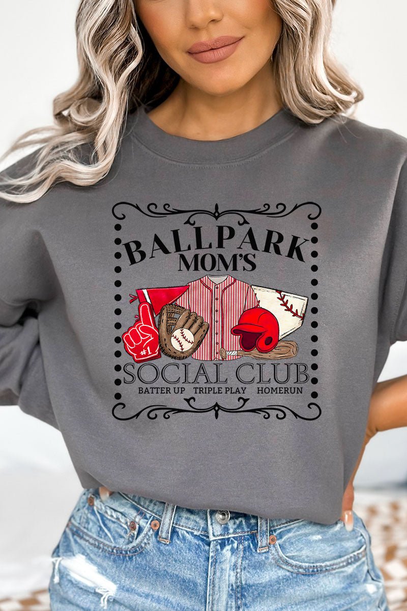 Ballpark Moms Social Club Unisex NuBlend Crew Sweatshirt - Wholesale Accessory Market