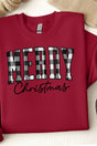 Black And White Buffalo Plaid Merry Christmas Unisex NuBlend Crew Sweatshirt - Wholesale Accessory Market