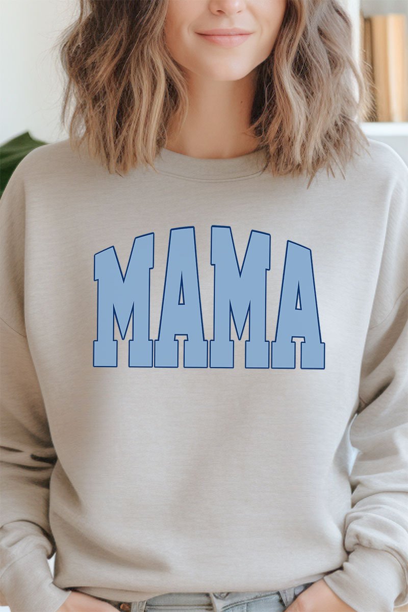 Blue Arched Mama Unisex NuBlend Crew Sweatshirt - Wholesale Accessory Market