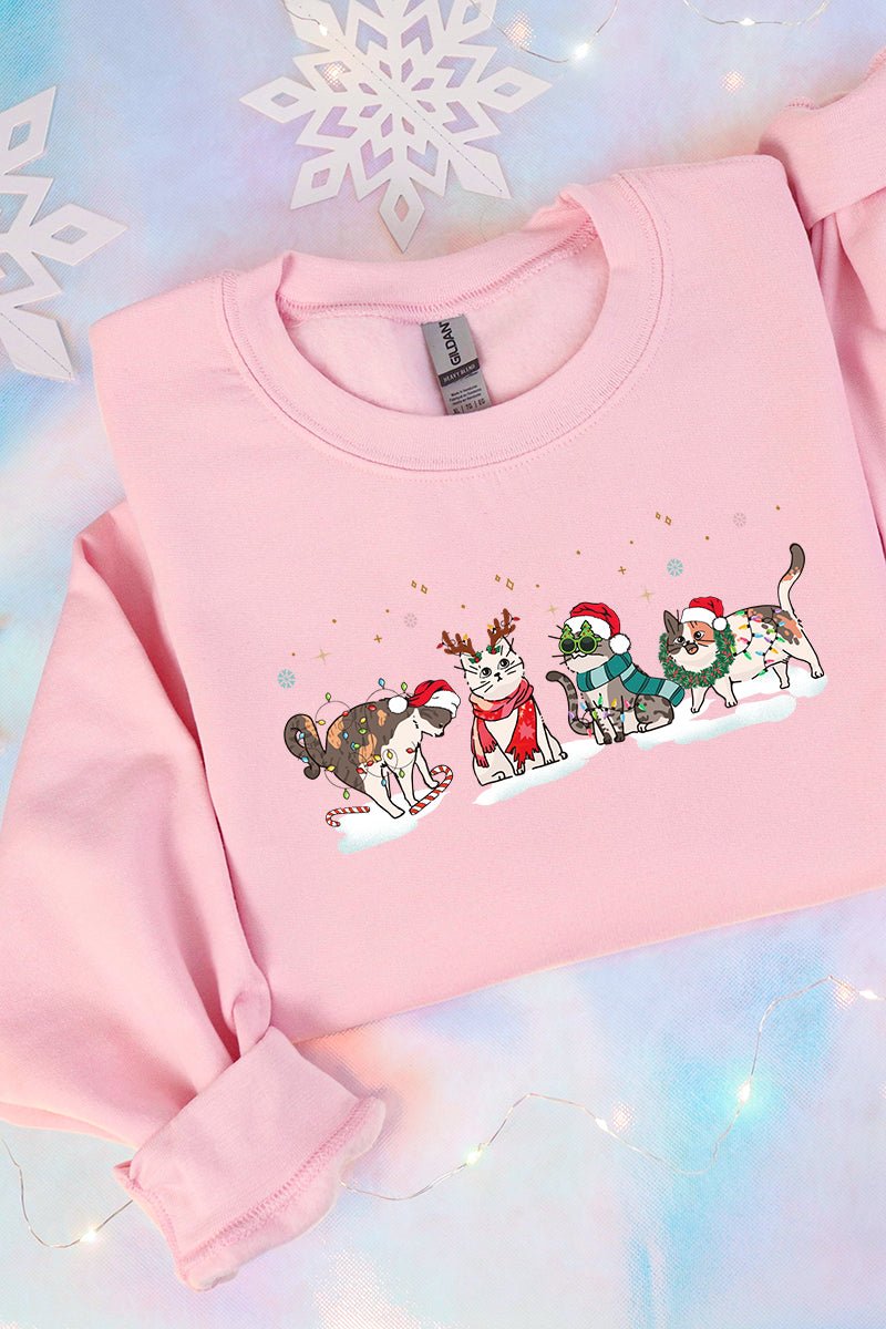 Cat Christmas Unisex NuBlend Crew Sweatshirt - Wholesale Accessory Market