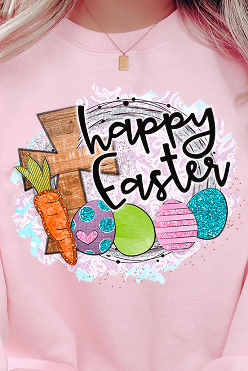 Cross Happy Easter Unisex NuBlend Crew Sweatshirt - Wholesale Accessory Market