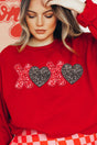 Doodle XOXO Faux Sequin Transfer Unisex NuBlend Crew Sweatshirt - Wholesale Accessory Market