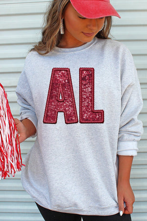 Faux Sequin AL Unisex NuBlend Crew Sweatshirt - Wholesale Accessory Market