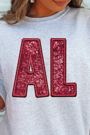 Faux Sequin AL Unisex NuBlend Crew Sweatshirt - Wholesale Accessory Market