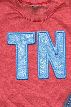 Faux Sequin Blue TN Transfer Unisex NuBlend Crew Sweatshirt - Wholesale Accessory Market