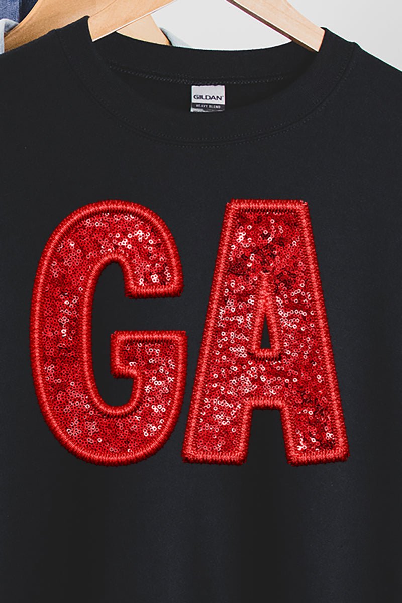 Faux Sequin GA Unisex NuBlend Crew Sweatshirt - Wholesale Accessory Market