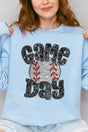 Game Day Baseball Faux Sequin Transfer Unisex NuBlend Crew Sweatshirt - Wholesale Accessory Market