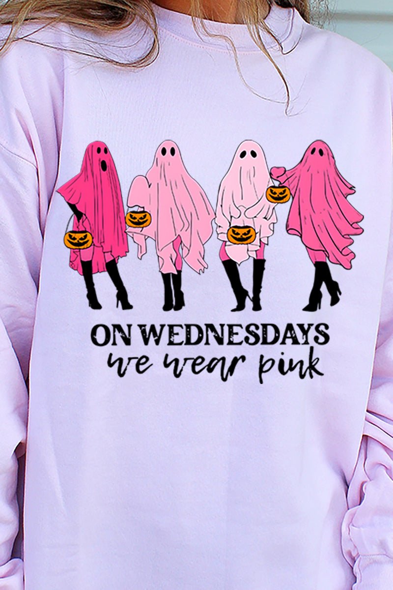 Ghouls Wednesday Wear Pink Unisex NuBlend Crew Sweatshirt - Wholesale Accessory Market