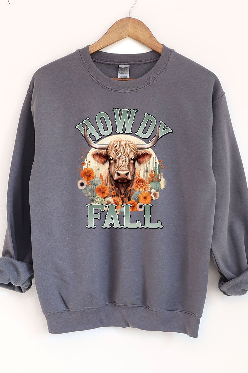 Highland Howdy Fall Unisex NuBlend Crew Sweatshirt - Wholesale Accessory Market