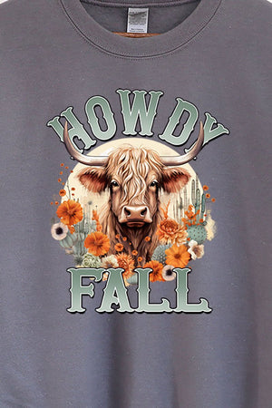 Highland Howdy Fall Unisex NuBlend Crew Sweatshirt - Wholesale Accessory Market