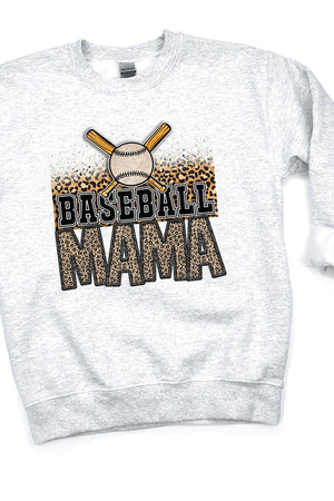 Leopard Baseball Mama Unisex NuBlend Crew Sweatshirt - Wholesale Accessory Market