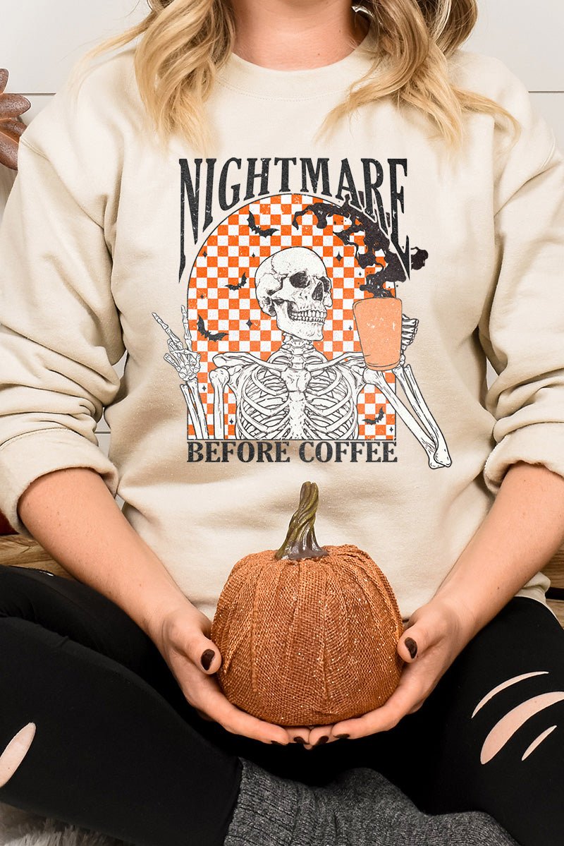 Nightmare Before Coffee Unisex NuBlend Crew Sweatshirt - Wholesale Accessory Market