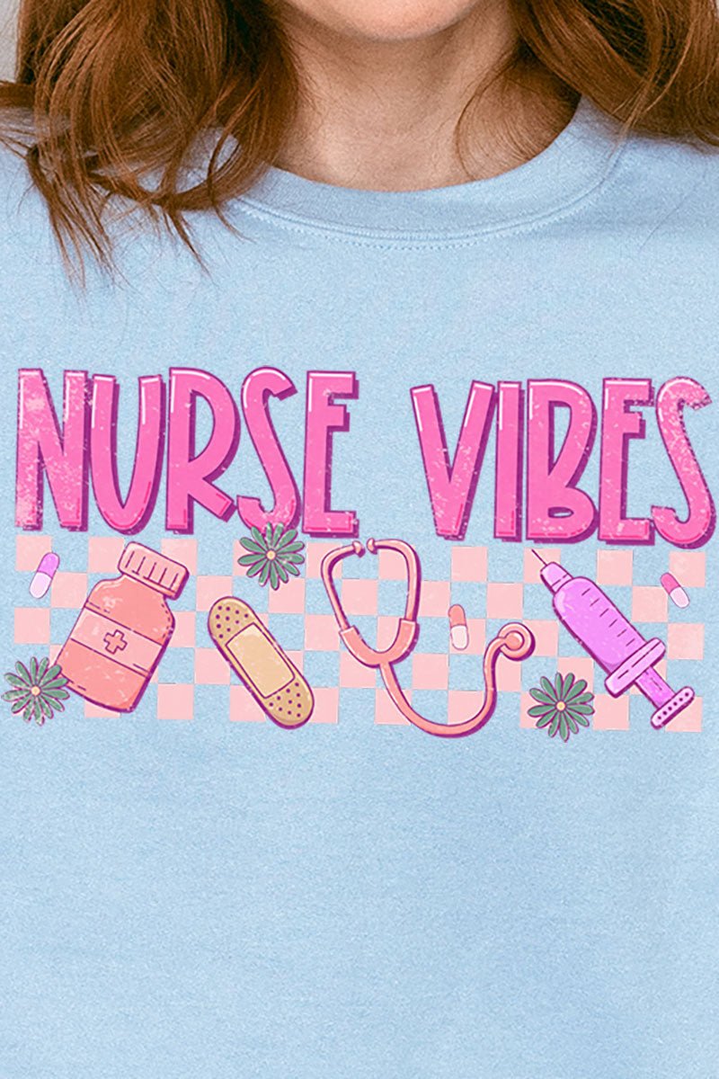 Nurse Vibes Unisex NuBlend Crew Sweatshirt - Wholesale Accessory Market