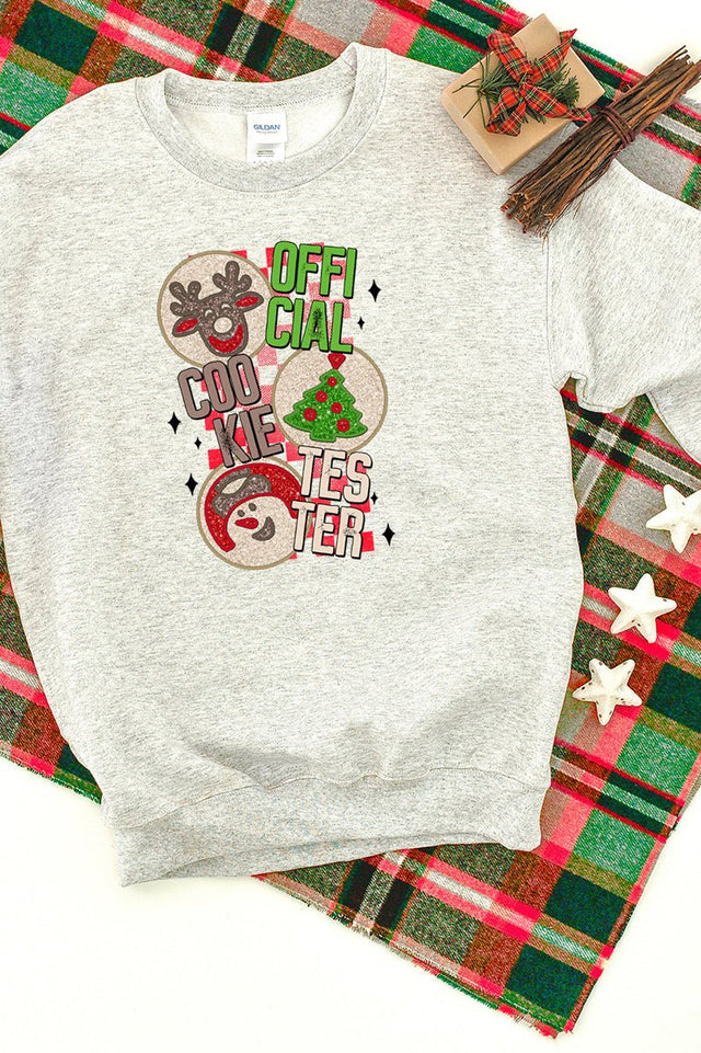 Official Cookie Tester Christmas Unisex NuBlend Crew Sweatshirt - Wholesale Accessory Market