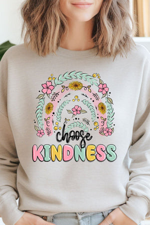 Rainbow Choose Kindness Unisex NuBlend Crew Sweatshirt - Wholesale Accessory Market