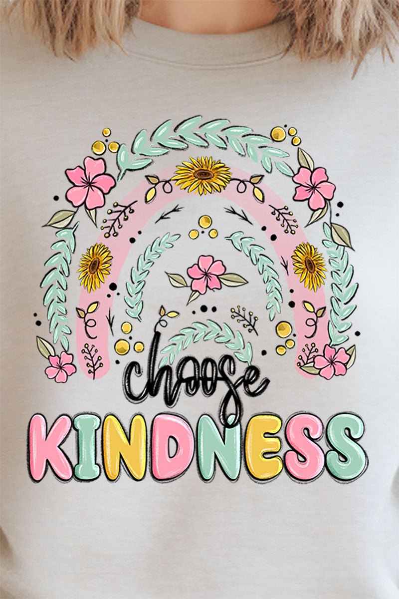 Rainbow Choose Kindness Unisex NuBlend Crew Sweatshirt - Wholesale Accessory Market