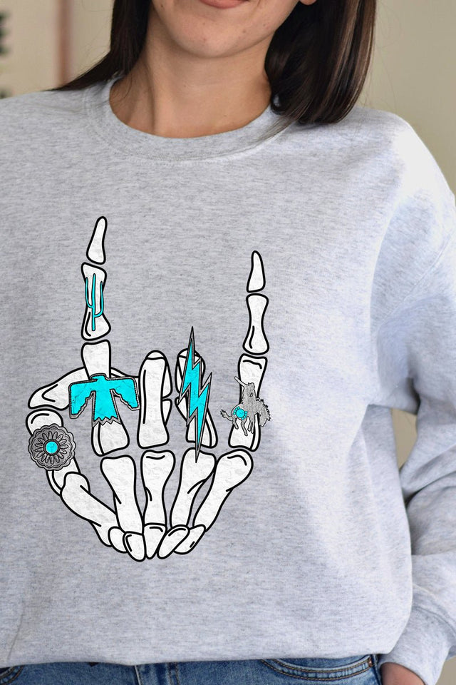 Rockin' Turquoise Unisex NuBlend Crew Sweatshirt - Wholesale Accessory Market