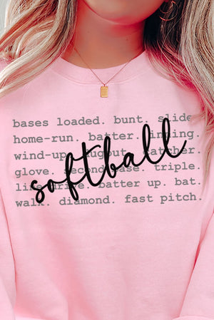 Softball All The Things Unisex NuBlend Crew Sweatshirt - Wholesale Accessory Market