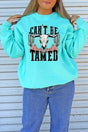 Steer Skull Can't Be Tamed Unisex NuBlend Crew Sweatshirt - Wholesale Accessory Market