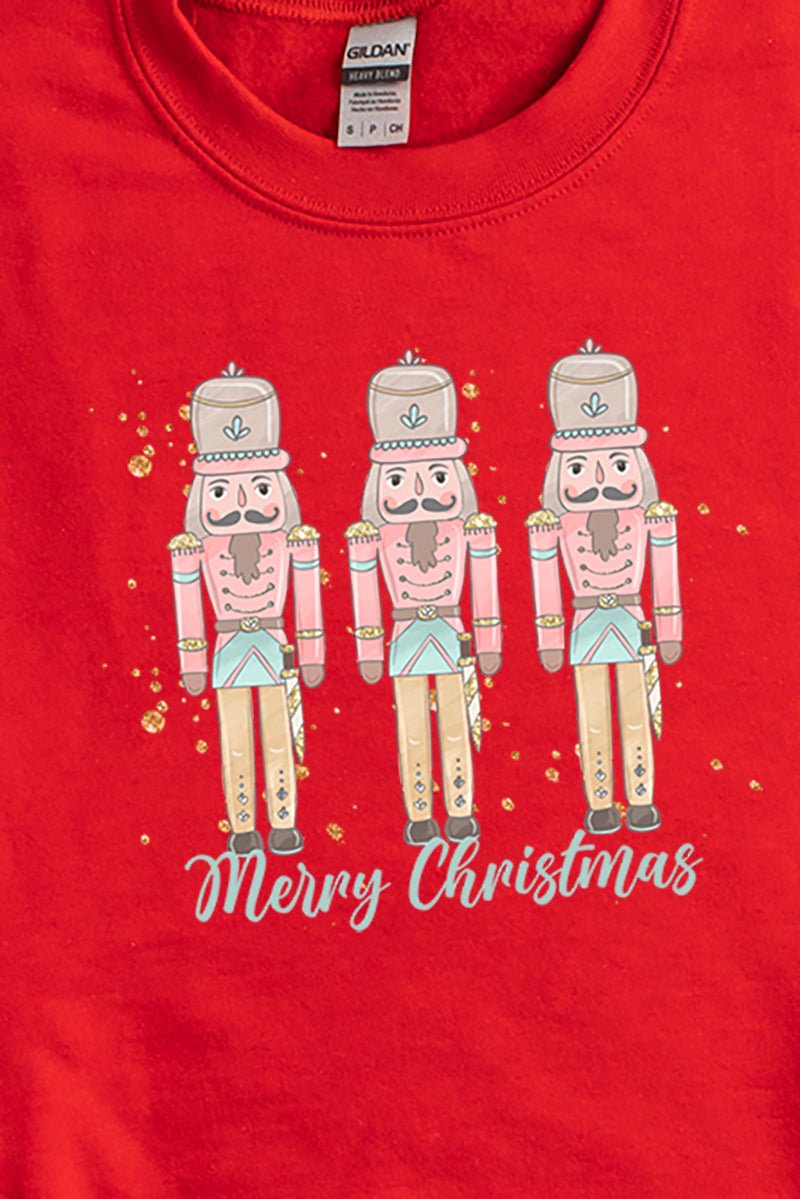 Pastel Nutcracker Merry Christmas Unisex NuBlend Crew Sweatshirt - Wholesale Accessory Market