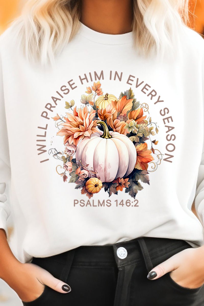 Pumpkin Praise In Every Season Unisex NuBlend Crew Sweatshirt - Wholesale Accessory Market