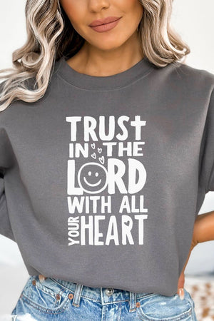 Trust In The Lord Happy Face Unisex NuBlend Crew Sweatshirt - Wholesale Accessory Market