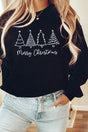 White Merry Christmas Trees Unisex NuBlend Crew Sweatshirt - Wholesale Accessory Market