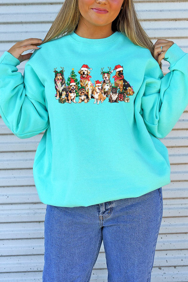 Barking Up The Christmas Tree Unisex NuBlend Crew Sweatshirt - Wholesale Accessory Market