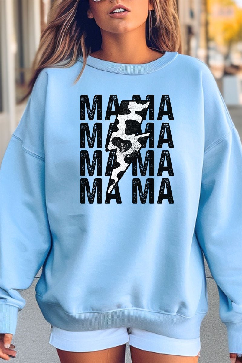 Mama lightning bolt discount sweatshirt