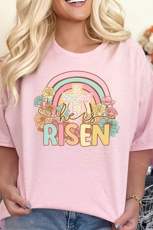 Cheetah Cross He Is Risen Combed Cotton T-Shirt - Wholesale Accessory Market