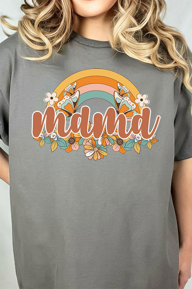 Butterfly Groovy Mama Combed Cotton T-Shirt - Wholesale Accessory Market