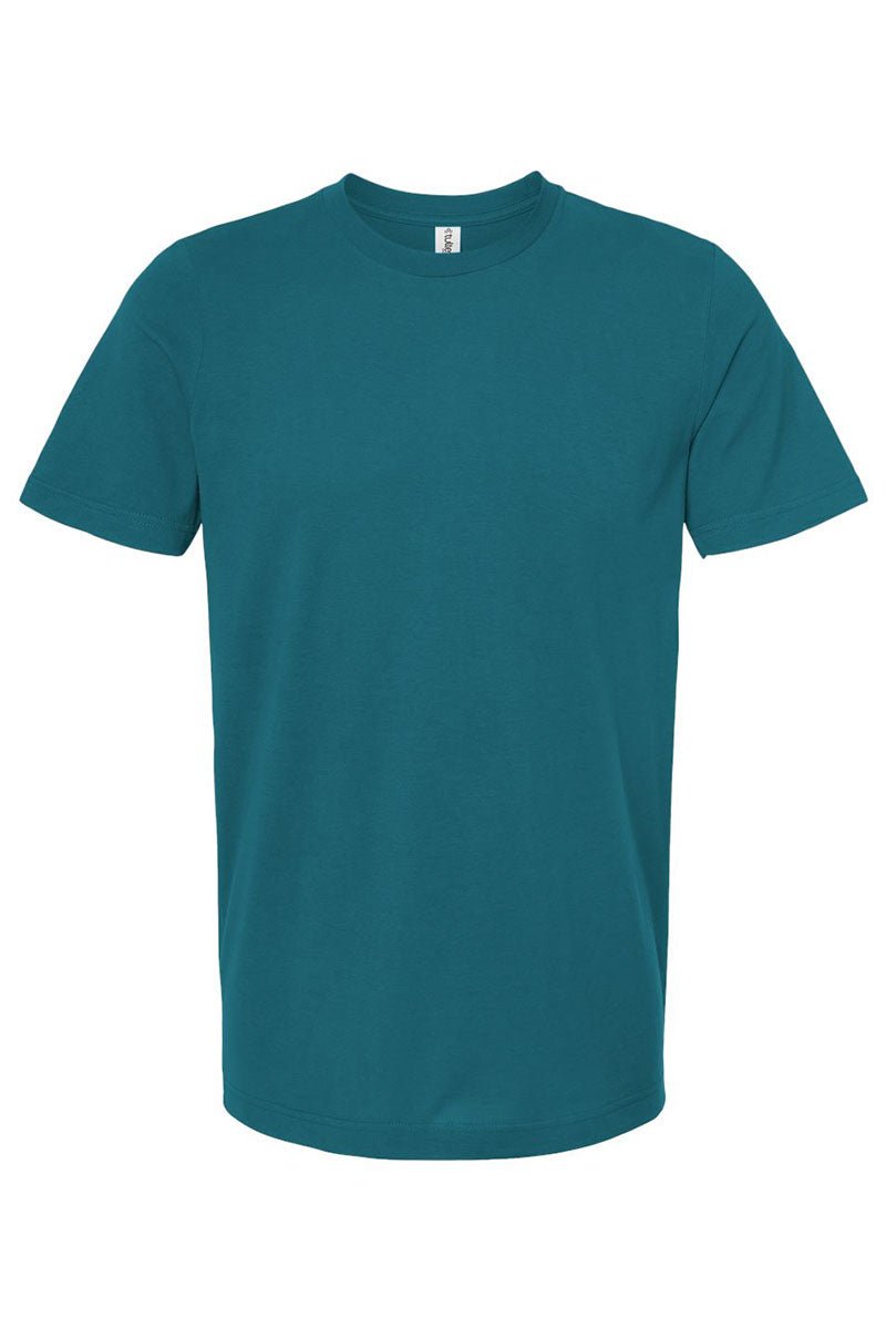 Turquoise Lightning Bolt Mama Combed Cotton T-Shirt - Wholesale Accessory Market